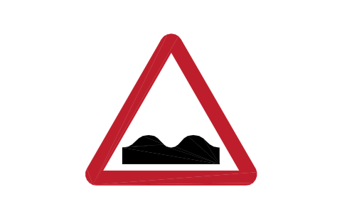 Preview of the 556 Uneven road symbol, block RKW_556