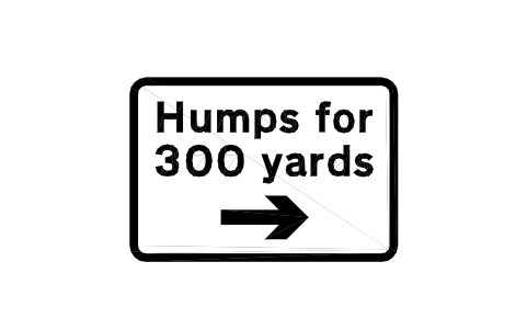 Preview of the 557.3 Humps ahead, right symbol, block RKW_557_3