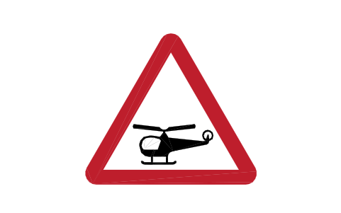 Preview of the 558.1 Low flying helicopters symbol, block RKW_558_1