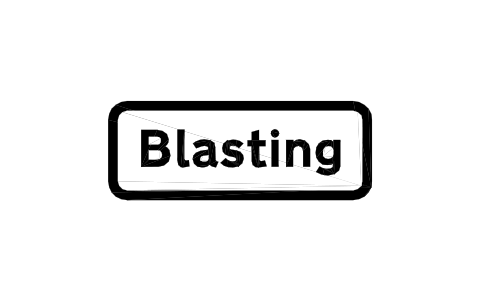 Preview of the 563V2 Blasting danger symbol, block RKW_563V2