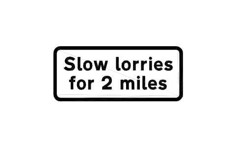 Preview of the 583.1 Slow vehicles distance symbol, block RKW_583_1