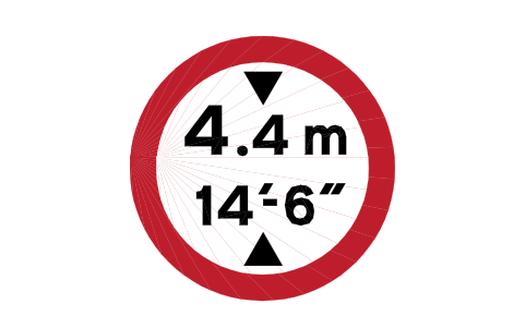 Preview of the 629.2A Height limit indicated symbol, block RKW_629_2A