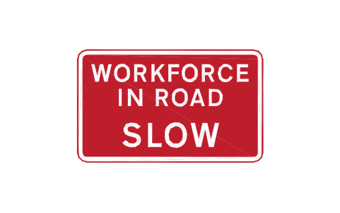 Preview of the 7001.3 Workforce in road, slow symbol, block RKW_7001_3
