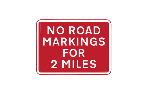 Preview of the 7012 No road markings symbol, block RKW_7012