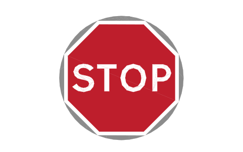 Preview of the 7023 Do not proceed symbol, block RKW_7023