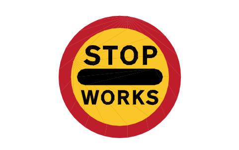 Preview of the 7031 Do not proceed (2) symbol, block RKW_7031