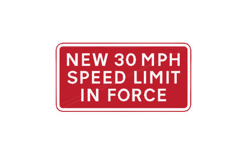 Preview of the 7032 New speed limit symbol, block RKW_7032