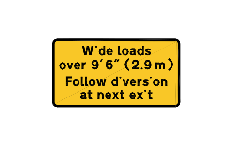 Preview of the 7292 Wide load drivers (2) symbol, block RKW_7292