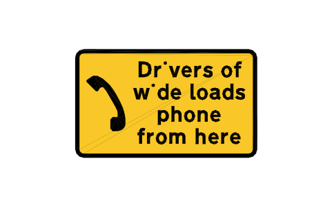 Preview of the 7293 Wide load drivers symbol, block RKW_7293