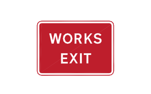 Preview of the 7302 Temporary site exit symbol, block RKW_7302