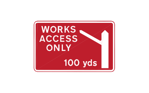 Preview of the 7306 Works traffic direction symbol, block RKW_7306