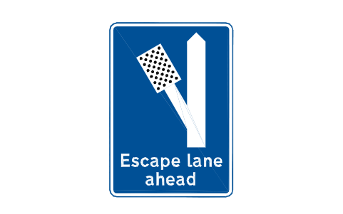 Preview of the 817.2L Escape lane to left symbol, block RKW_817_2L