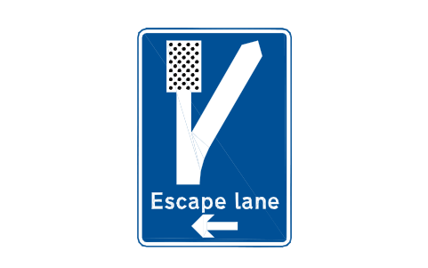 Preview of the 817.2LA Escape lane ahead symbol, block RKW_817_2LA