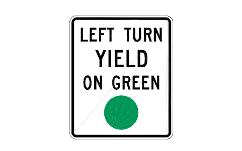 Vorschau des Symbols R10-12 Left yield on green, Block RSU_R10_12