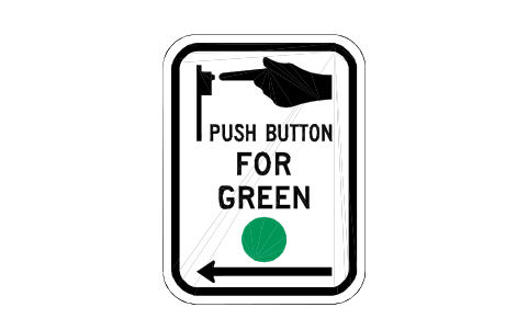 Vorschau des Symbols R10-4 Push button, green, Block RSU_R10_4