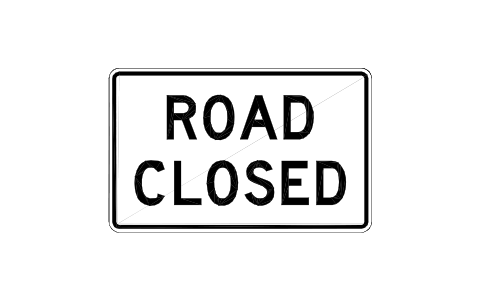 Vorschau des Symbols R11-2 Road closed, Block RSU_R11_2