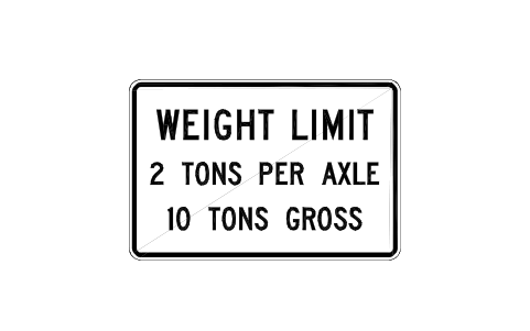 Vorschau des Symbols R12-4 Weight limit, axle, Block RSU_R12_4