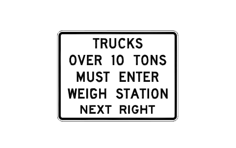 Vorschau des Symbols R13-1 Weigh station, Block RSU_R13_1