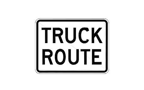 Vorschau des Symbols R14-1 Truck route, Block RSU_R14_1