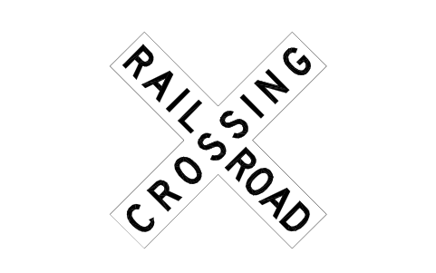 Vorschau des Symbols R15-1 Crossbuck, Block RSU_R15_1