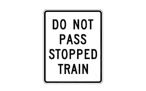 Vorschau des Symbols R15-5a No pass, stopped train, Block RSU_R15_5a