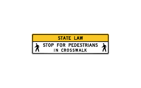 Vorschau des Symbols R1-9a Overhead ped, stop, Block RSU_R1_9a