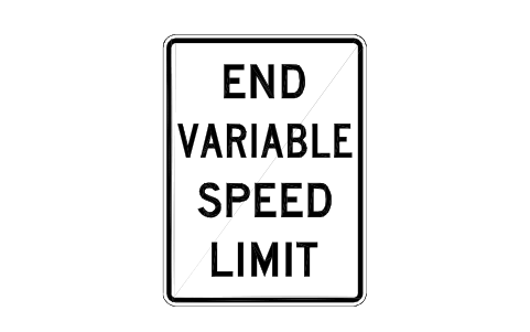 Vorschau des Symbols R2-13 End variable speed, Block RSU_R2_13