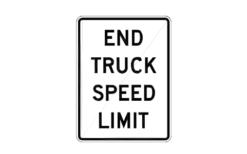 Vorschau des Symbols R2-14 End truck speed, Block RSU_R2_14