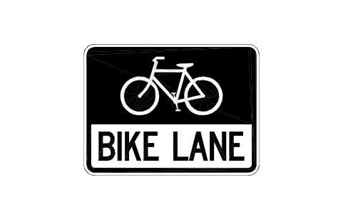 Vorschau des Symbols R3-17 Bike lane, Block RSU_R3_17