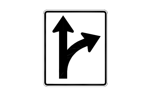 Vorschau des Symbols R3-6R Thru and right, Block RSU_R3_6R