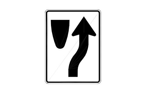 Vorschau des Symbols R4-7 Keep right, Block RSU_R4_7