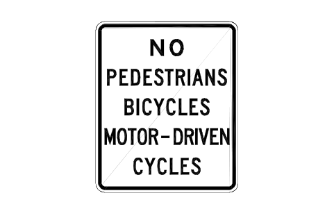 Vorschau des Symbols R5-10 No peds/bikes/mopeds, Block RSU_R5_10