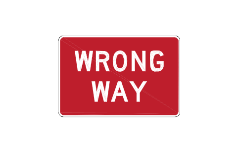 Vorschau des Symbols R5-1a Wrong way, Block RSU_R5_1a