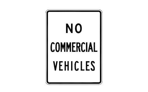 Vorschau des Symbols R5-4 No commercial vehicles, Block RSU_R5_4
