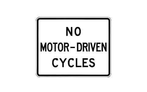 Vorschau des Symbols R5-8 No motor-driven cycles, Block RSU_R5_8