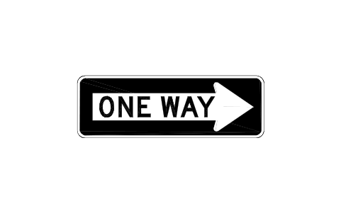 Vorschau des Symbols R6-1R One way, right, Block RSU_R6_1R