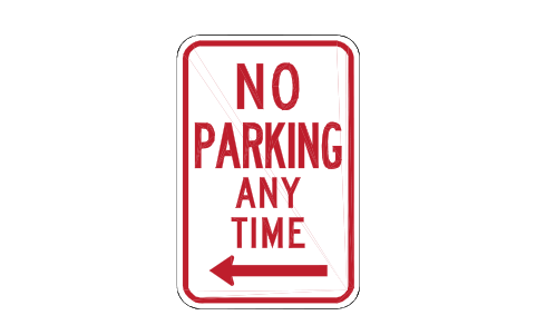Vorschau des Symbols R7-1 No parking any time, Block RSU_R7_1