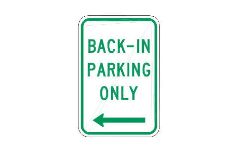 Vorschau des Symbols R7-10 Back-in parking, Block RSU_R7_10