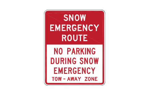 Vorschau des Symbols R7-203 Snow emergency route, Block RSU_R7_203
