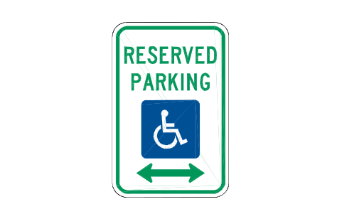 Vorschau des Symbols R7-8 Accessible parking, Block RSU_R7_8