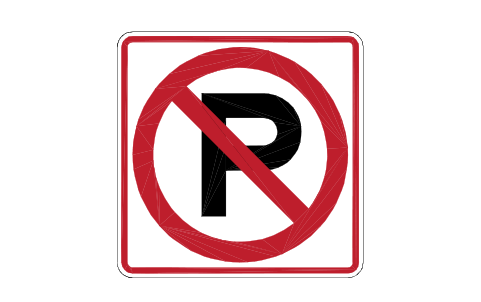 Vorschau des Symbols R8-3 No parking, symbol, Block RSU_R8_3