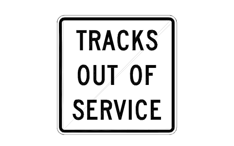 Vorschau des Symbols R8-9 Tracks out of service, Block RSU_R8_9