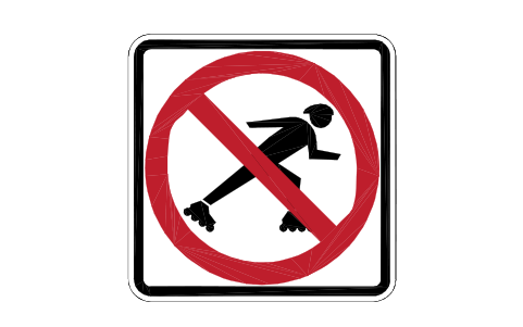 Vorschau des Symbols R9-13 No skaters, Block RSU_R9_13