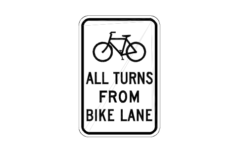 Vorschau des Symbols R9-23 Bike all turns, Block RSU_R9_23