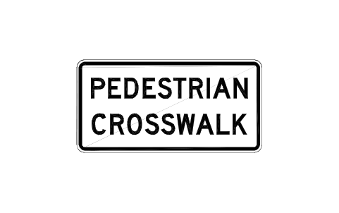 Vorschau des Symbols R9-8 Pedestrian crosswalk, Block RSU_R9_8