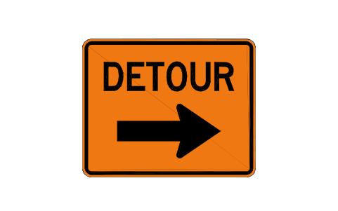 Preview of the M4-9R Detour, right symbol, block RSW_M4_9R