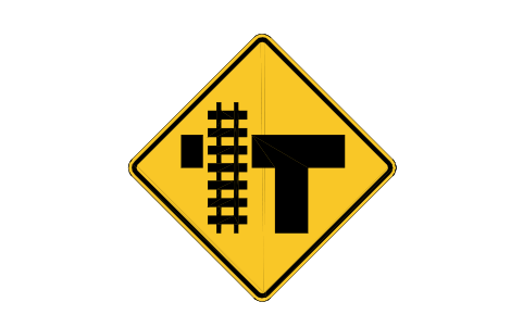 Preview of the W10-4L T-junction + rail, L symbol, block RSW_W10_4L