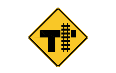 Preview of the W10-4R T-junction + rail, R symbol, block RSW_W10_4R