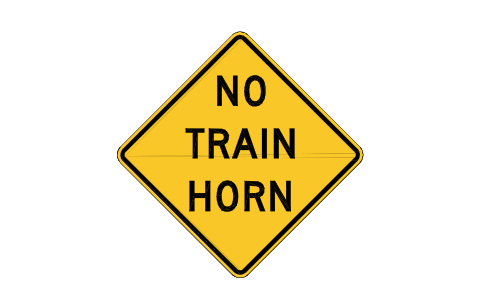 Preview of the W10-9 No train horn symbol, block RSW_W10_9