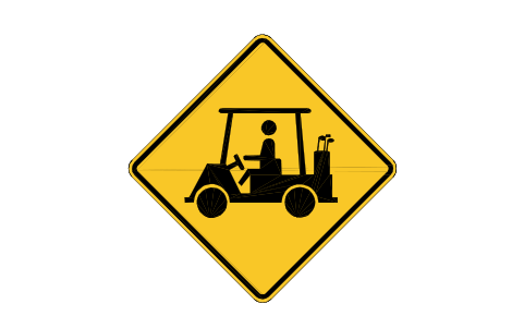 Preview of the W11-11 Golf cart symbol, block RSW_W11_11